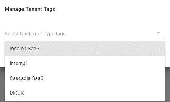 Selecting mcc-on SaaS